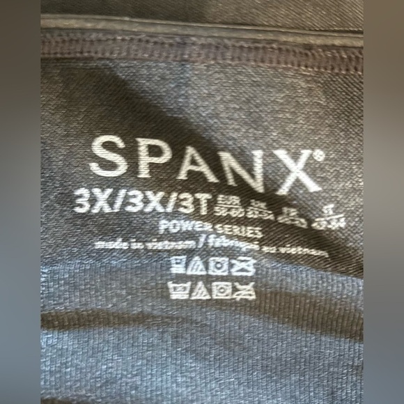 NEW w/o Tags SPANX Power Series Black Shapewear Butt Lifting Bodysuit Size 3X - Picture 3 of 7